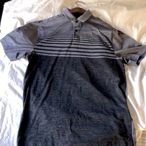 Under Armor, Golf Short Sleeve, light gray color.